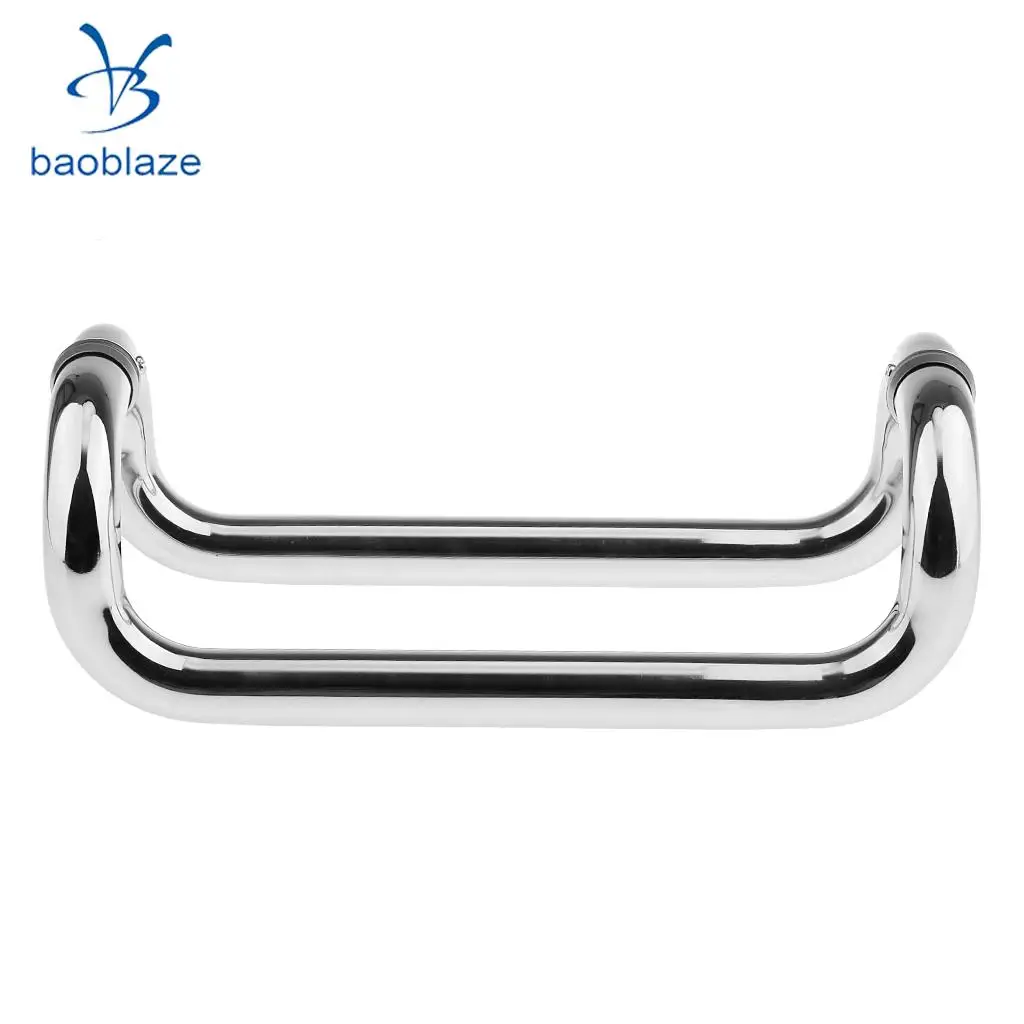 1 Pair Stainless Steel Glass Door Pull Handle for Shower Bathroom 10.8