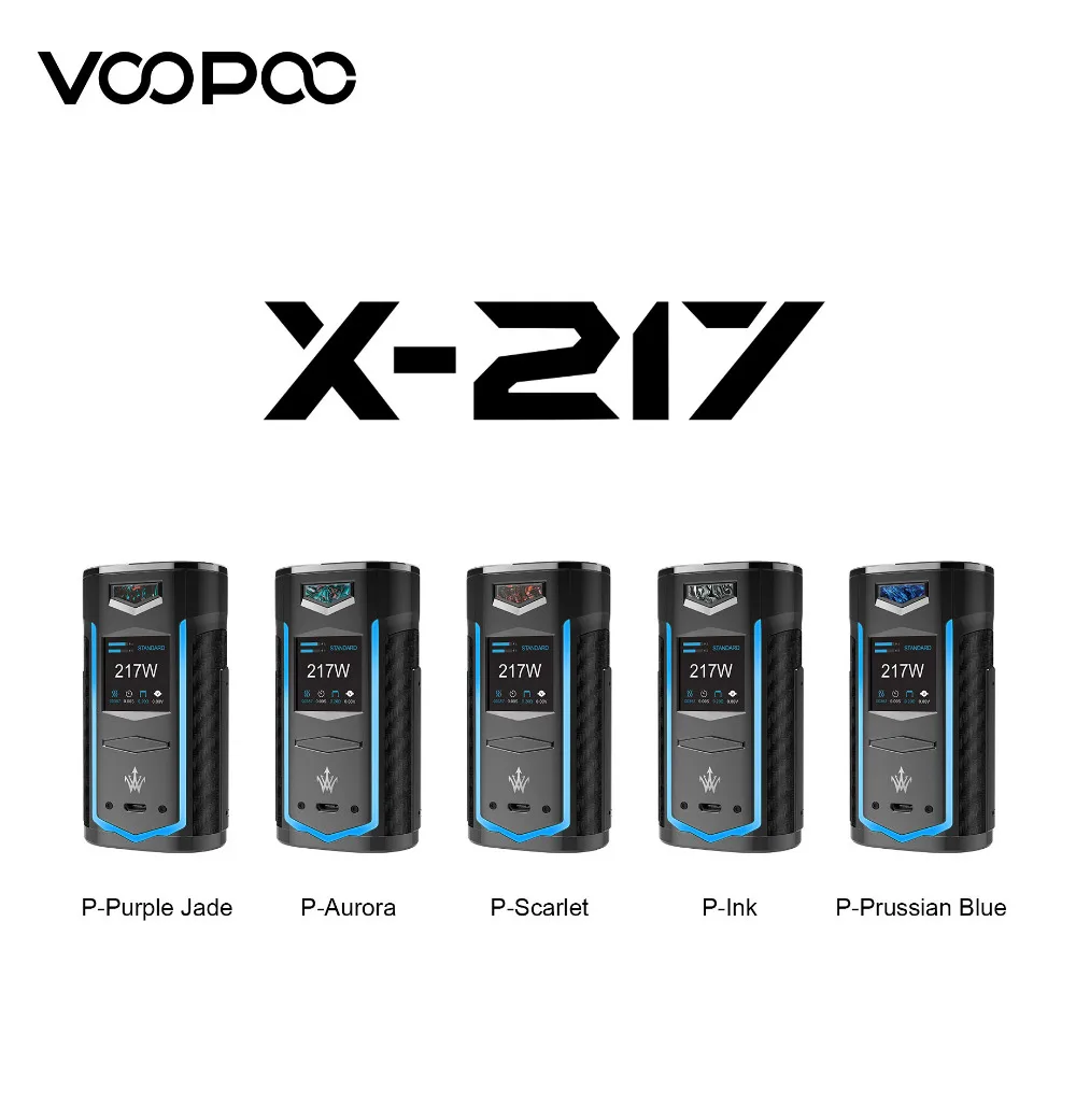 VOOPOO X217 Box Mod 217 Вт Vape Mod US GENE Chip питание от 18650 20700 21700 батарея электронная сигарета VS Drag 2 Box Mod