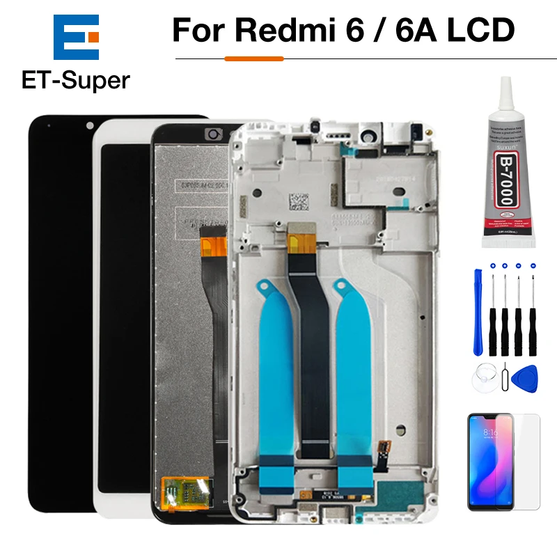 

AAA Quality IPS LCD+Frame For Xiaomi Redmi 6 LCD Display Screen Replacement For Redmi 6A LCD Assembly 1440*720 Resolution