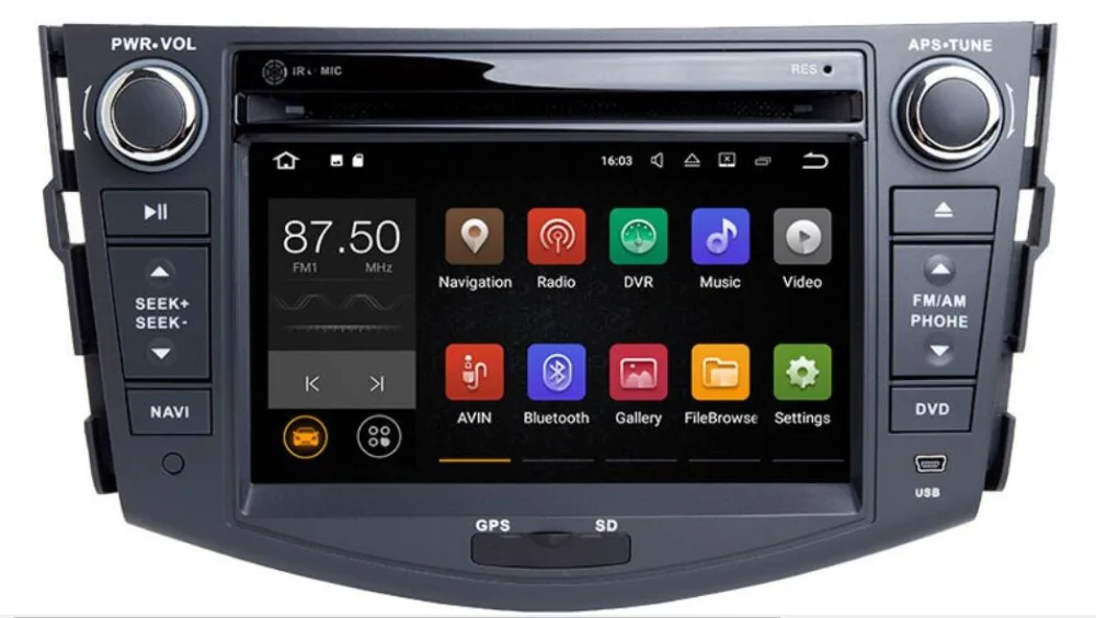 2Din 7''Android 8.1 Car DVD Player For TOYOTA RAV4 2006 2007 2008 2009 2010 2011 With GPS Navigation BT Radio FM/AM RDS Maps DVR