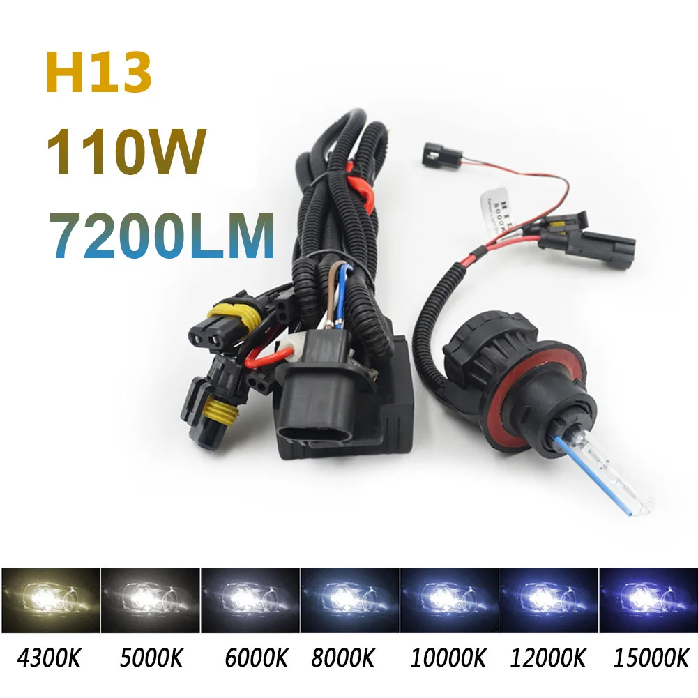 2 шт. H13 55 Вт 6000 К 8000 10000 свет ксеноновых двойной луч провода фар | Автомобили и