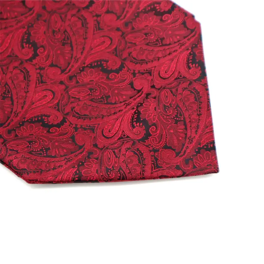 YISHLINE мужской роскошный Шелковый Аскот галстук набор мужской галстук и платок Набор Цветочный Пейсли в горошек Карманный квадратный набор для свадебной вечеринки