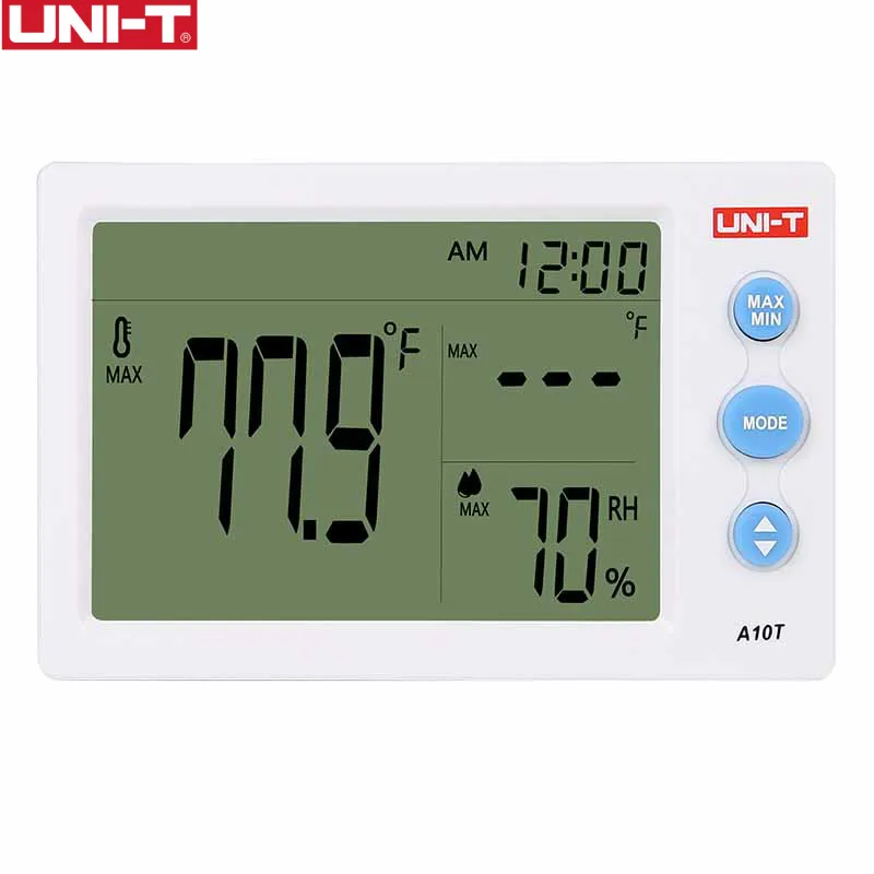 

UNI-T A10T Digital LCD Thermometer Humidity Meter Clock Hygrometer of Weather Station Tester With Alarm Clock Function