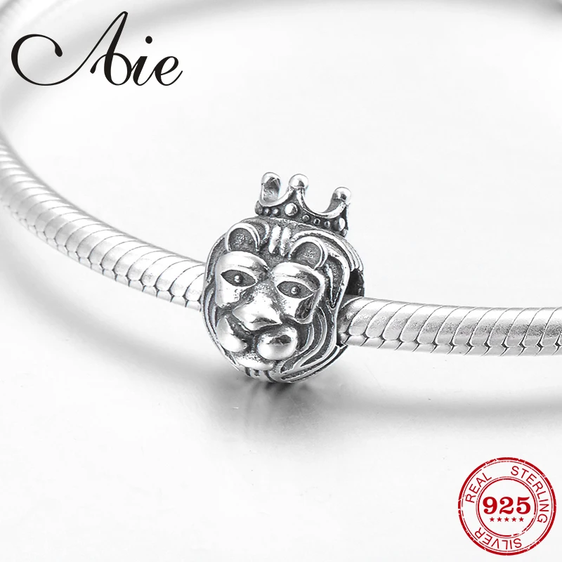 

Fashion mighty Lion King 925 Sterling Silver DIY gift fine beads Fit Original Pandora Charm Bracelet Jewelry making