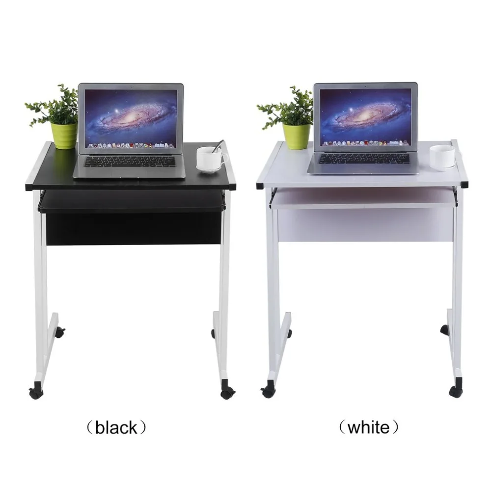 

Rolling Laptop Table Durable Office Computer Desk Portable Notebook Work Station Household PC Table Laptop Stand