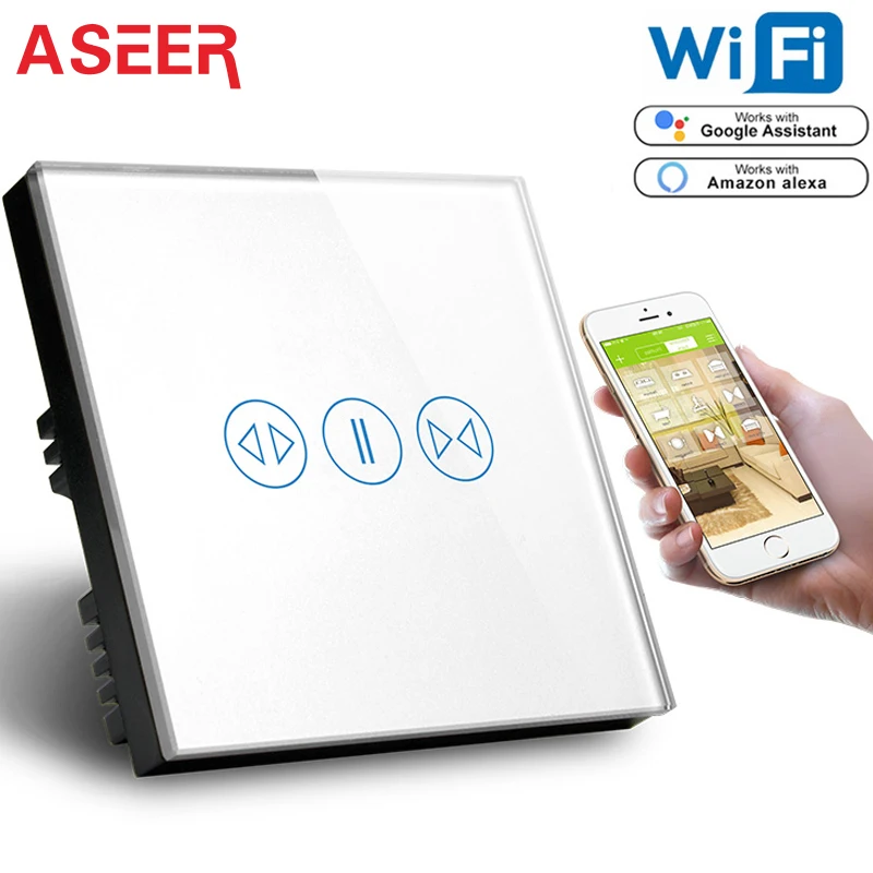 Buy ASEER UK Standard WIFI Smart Curtains Switch Alexa