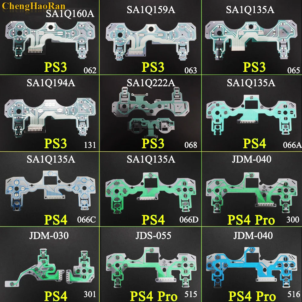 

SA1Q160A SA1Q159A SA1Q135A SA1Q194A SA1Q222 Film conducteur flex nappe de manette pad For PS4 Pro Slim PlayStation 4 DualShock 4