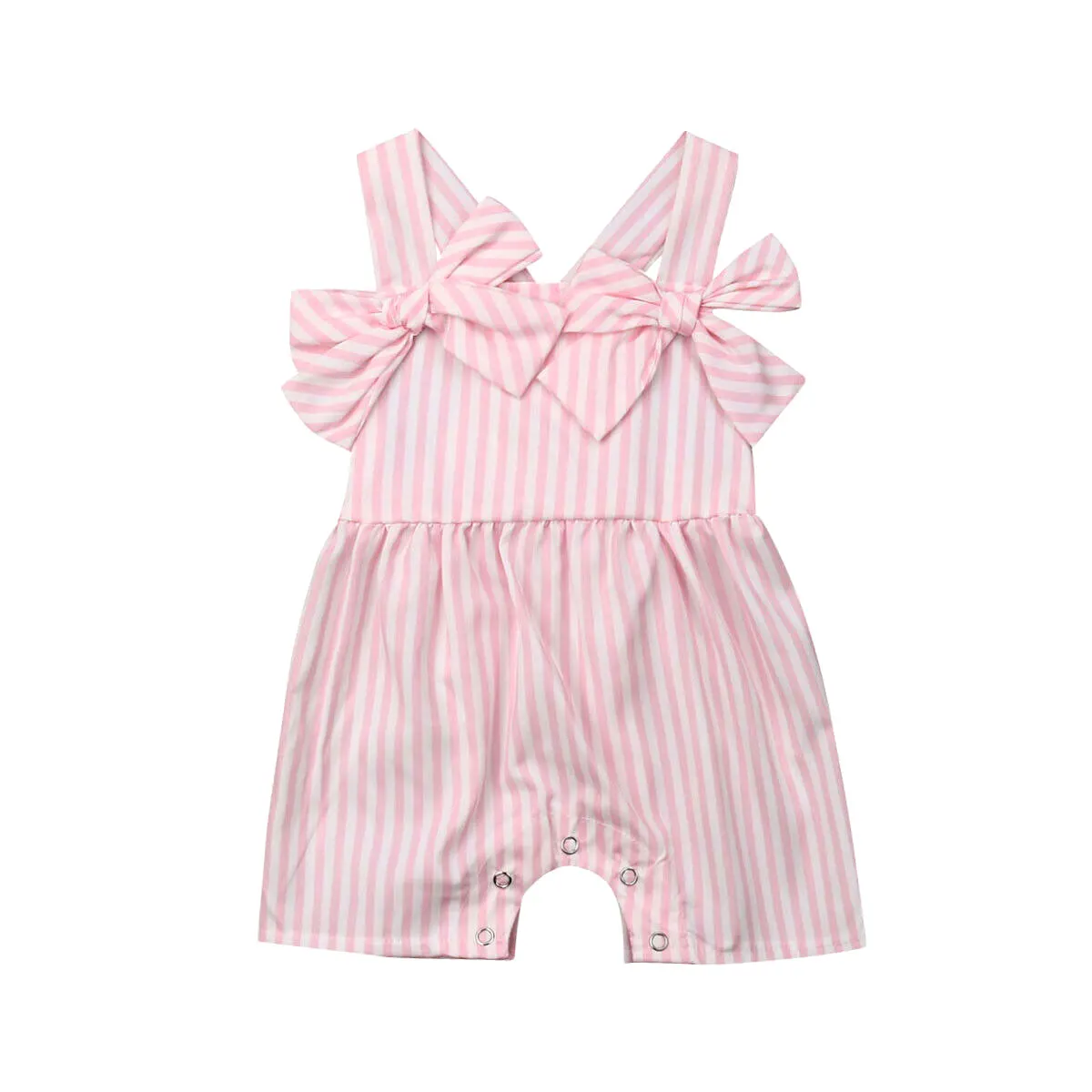 

Toddler Newborn Baby Clothing Summer Baby Rompers Bow Striped Infant Baby Jumpsuit Princess Playsuit 2019 New