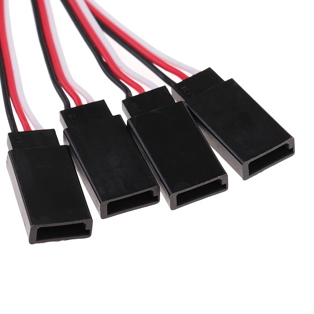 300mm 3-Way + 150mm 4-Way Servo Extension Y Splitter Cable Wire for Futaba