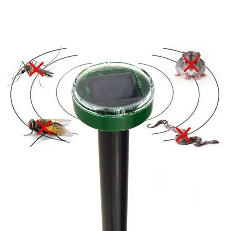 

New Solar Power Eco-Friendly Ultrasonic Gopher Mole Snake Mouse Pest Reject Control Electronic Pest Repeller For Garden Yard