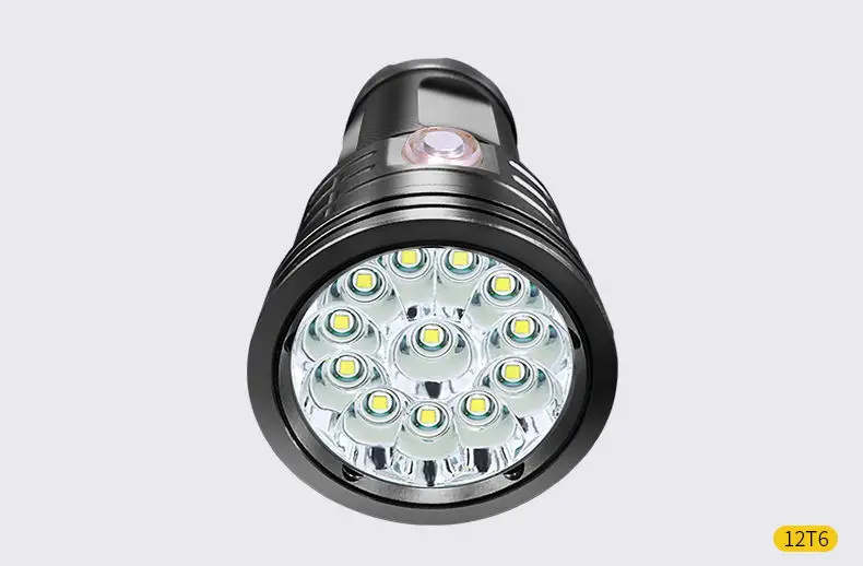 Мощный супер яркий 3~ 18* T6 светодиодный фонарь, тактический фонарь, 3 режима, зарядка через usb, портативная лампа с внешним аккумулятором