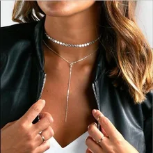 Золотой цвет, двойной слой кристаллов, ожерелье, модное ювелирное изделие, цепочка, колье, ожерелье s для женщин, Коктейльные Вечерние стразы, колье