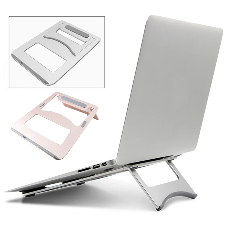 

Notebook Holder Laptop Stand Notebook Support Universal Portable Aluminum Alloy 2 Color Desktop Stents
