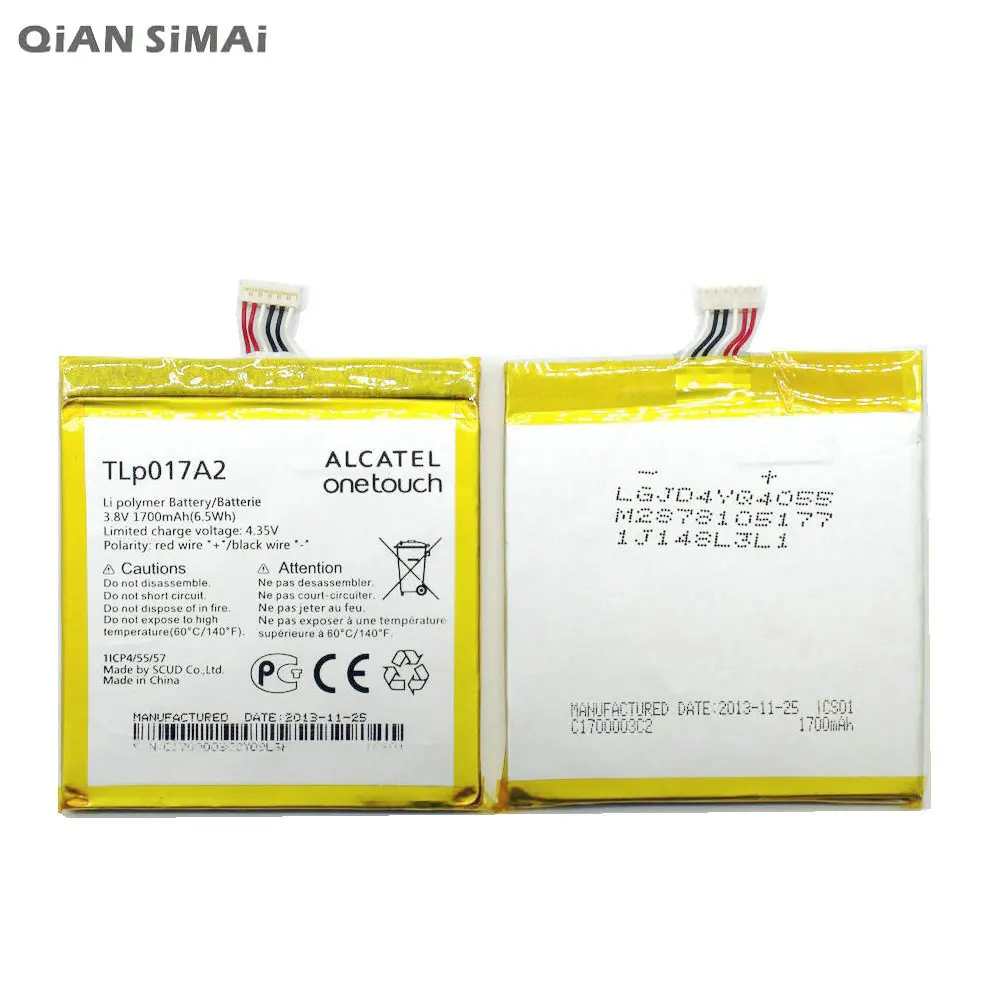 

High Quality TLp017A2 TLp017A1 Battery For Alcatel One Touch Ldol Mini OT-6012A OT-6012E OT-6012W S530T