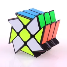 Orijinal YJ rüzgar tekerlek küp sihirli hız bulmaca küp ABS sticker küp profesyonel eğitim çocuklar için komik oyuncaklar