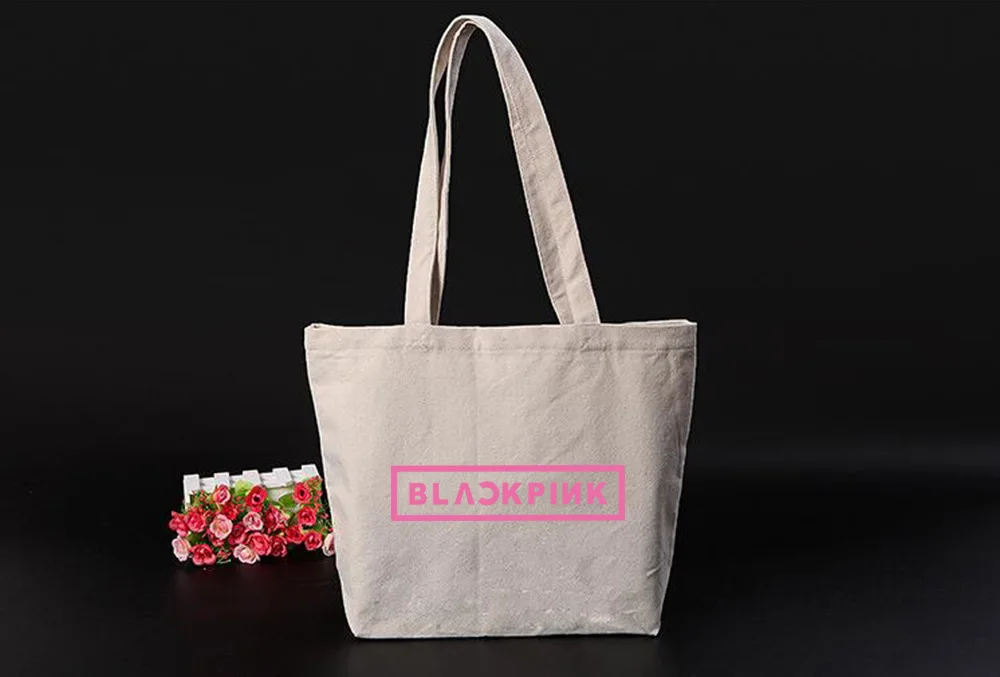 [MYKPOP] BLACKPINK Повседневная Холщовая Сумка сумка для покупок KPOP вентиляторы коллекция SA18073101