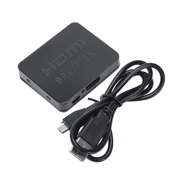 

ABKT-New 2 Output 1 Input HDMI Splitter Amplifier Switch Box Hub View HD 1080P