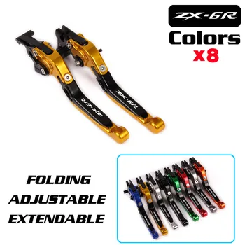 

For KAWASAKI NINJA ZX-6R 90-99 ZX-9R 98-99 ZZR 600 90-04 ZXR 400 ER-6N ER-6F 06-08 Motorcycle Short Brake Clutch Levers Green