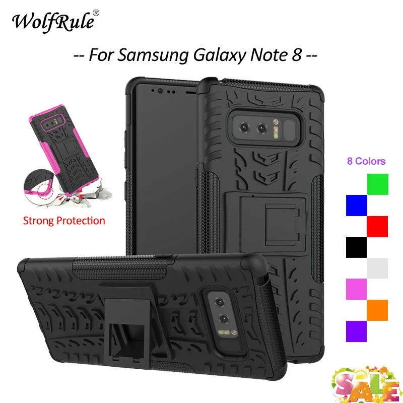 

WolfRule Case For Samsung Galaxy Note 8 Case TPU & Plastic Stand Anti-Knock Cover For Samsung Galaxy Note 8 Case Note8 6.32''