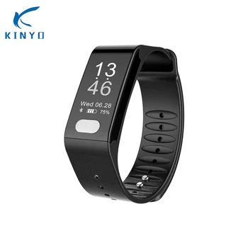 

Kinyo Smart band wristband Fitness Bracelet Watch 24 hours Heart Rate sleep Monitoring tracker fitness Smartband for ISO Android
