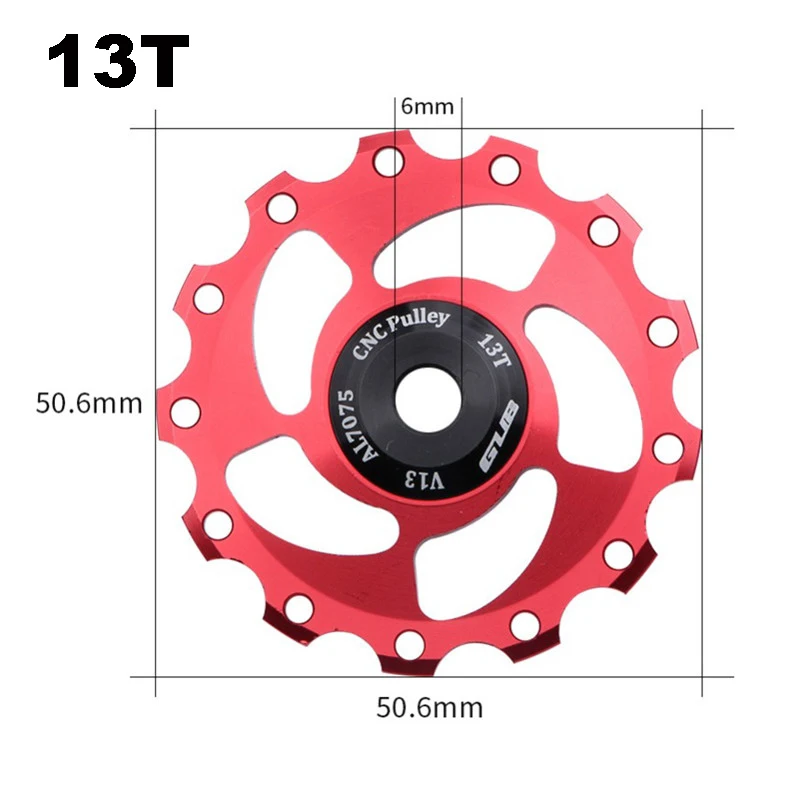 GUB 4/5/6 мм MTB велосипед задний переключатель опорное колесо для детей в возрасте от 9/10/11 Скорость шкив AL7075 CNC дорожный велосипед направляющий ролик для до 11 ти лет для детей возрастом 12 лет до 13 ти лет