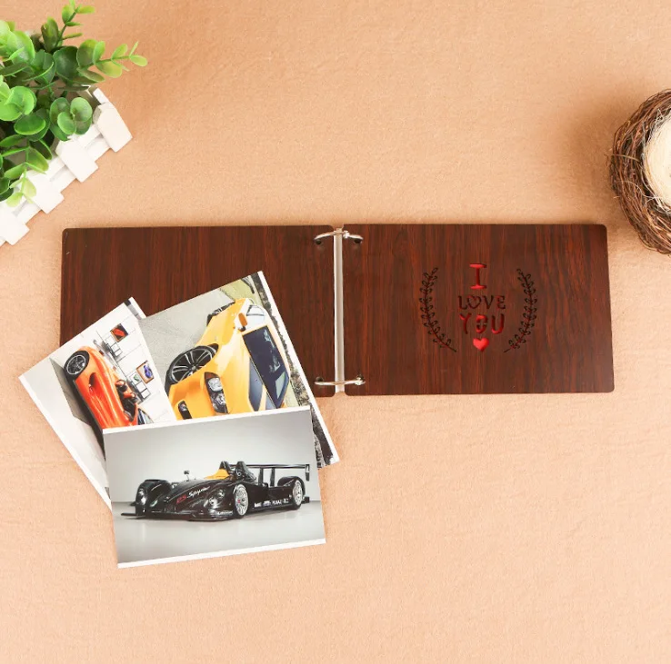 Винтажный высококачественный деревянный чехол 6 дюймов Diy фотоальбом ручной работы скрапбукинги креативный памятный буклет