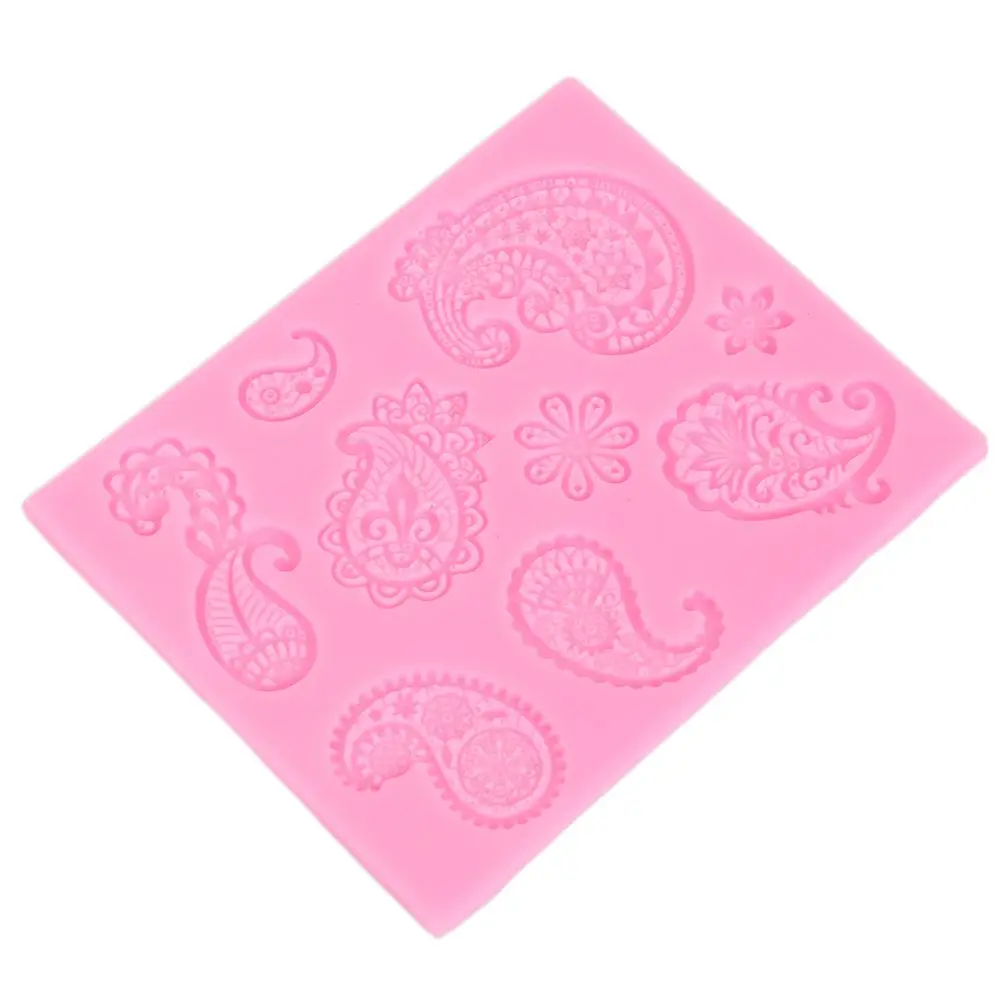 

Retro Lace Silicone Mold Mould Fondant Mat Cake Decor Baking Tool