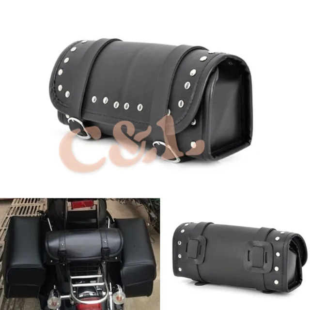 Cool Motorcycle Atv Scooter Pu Leather Saddle Bag Roll Handlebar Cool Motorcycle Atv Scooter Pu Leather Saddle Bag Roll Handlebar Storage Tool
