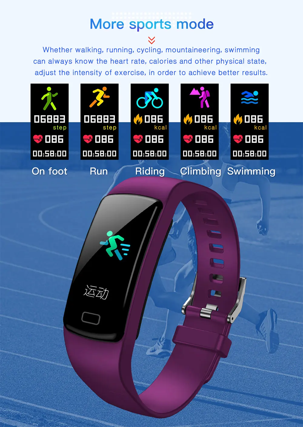 130432-2-6- Smart Watch Men Blood Pressure Waterproof Smartwatch Women Heart Rate Monitor Fitness Tracker Watch Smart Sport For Android IOS