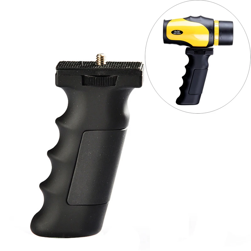 

Handheld Tripod System 1/4inch Thread Monocular Stabilizer Mount Adapter Telescope Hand Grip Spotting Scope Handle Support