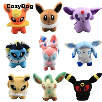 

Anime Eevee Plush Toy Espeon Umbreon Sylveon Jolteon Plush Toy Doll Anime Eevee Stuffed Dolls Toys for Children Gift