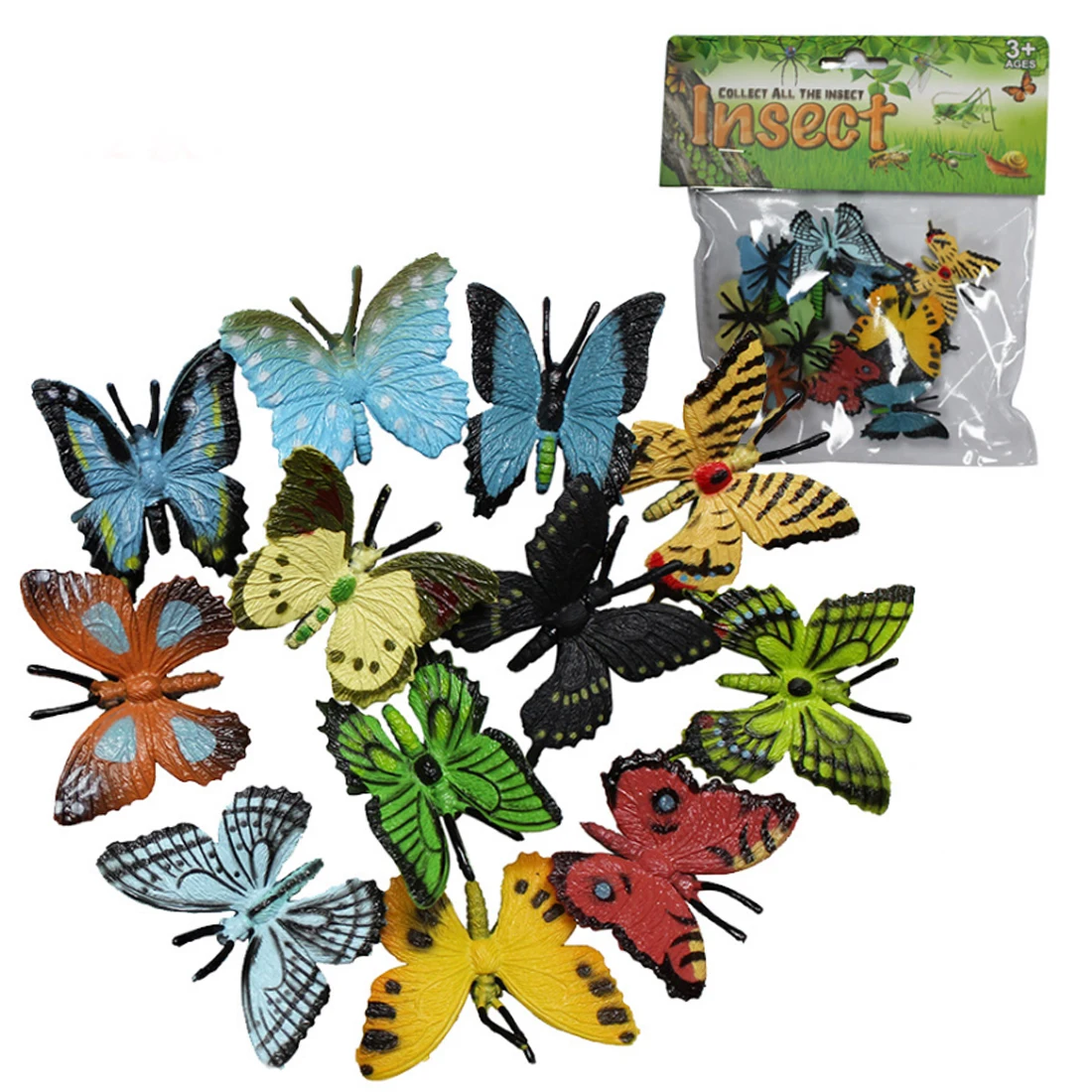 12 шт. вечерние класс обучения бабочка модель комплект Развивающие игрушки для обучения детей изучения Пособия по биологии