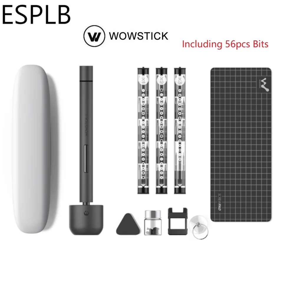 thumbnail: Wowstick 1F+TRY Elektrische Schroevendraaier Set - 20 Bits Precisie Gereedschap Voor Reparatie | USB-C Oplaadbaar, 200 RPM, LED-licht, Magnetisch, Draagbaar Aluminium Design