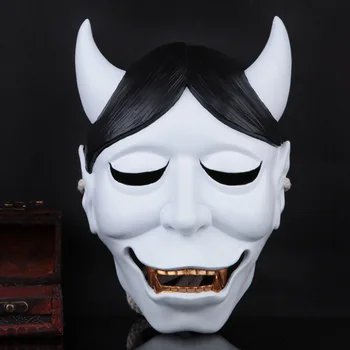 

Resin Fox Scary Mask Full Face Cosplay Ghost Ghoul Mask for Halloween Masquerade Party Fancy Dress Costume