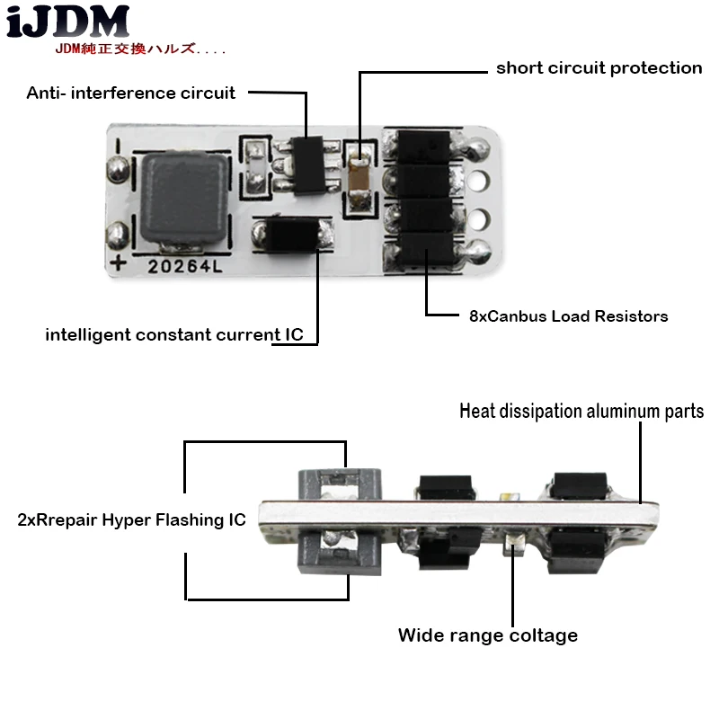 IJDM Canbus без ошибок 7440 светодиодный Hyper Flash W21W T20 55SMD 3030 для 2015 up Cadillac Escalade передний