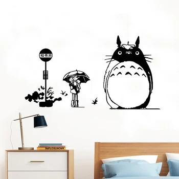 

Removable Totoro Vinyl Kitchen Wall Stickers Wallpaper For Babys Kids Rooms Decor Wall Decoration