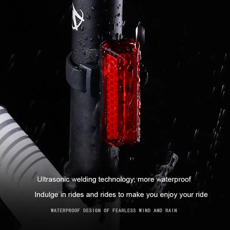 Clearance USB Rechargeable Bicycle Rear Light Cycling LED Taillight Waterproof MTB Road Bike Tail Light Back Lamp for Bicycle 9