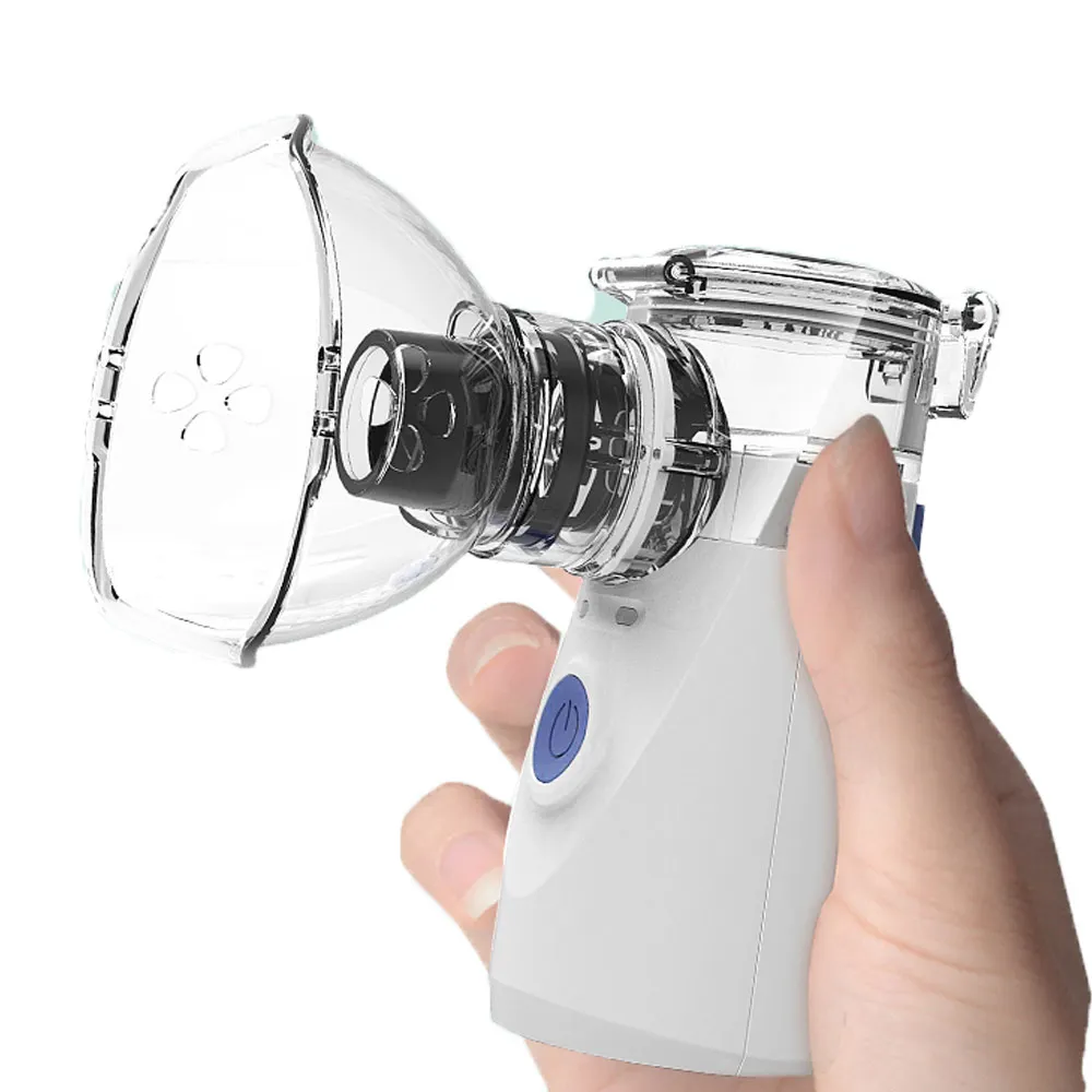 

Portable Mini Mesh Nebulizer Inhaler Nebuliser For Baby Kid Children Adult Asthma Rhinitis Ultrasonic NebulizerVaporizer CCP089