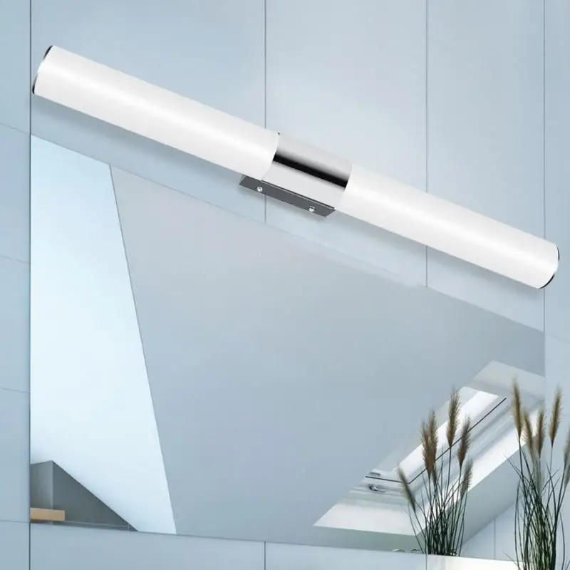 Светодиодный зеркальный Передний фонарь для унитаза настенный светильник для шкафа в ванной, для зеркала макияж свет белый теплый умный водонепроницаемый и противотуманный безопасный