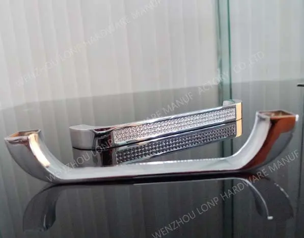 

UNILOCKS Top Quality K9 Clear Crystal Handle with Zinc Alloy Chrome Metal Part(C.C.. 96mm,L:118mm)