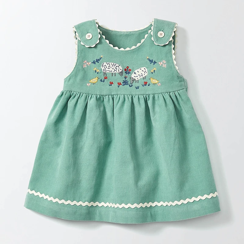 Little maven/детские ремни; платья для девочек; осенняя одежда для маленьких девочек; хлопковый с принтом животного; платье на подтяжках