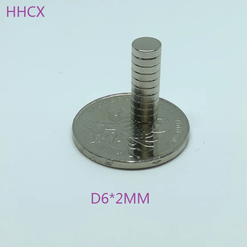 10pcs/lot Disk 6x2 mm N35 Strong Disc NdFeB Rare Earth 6*
