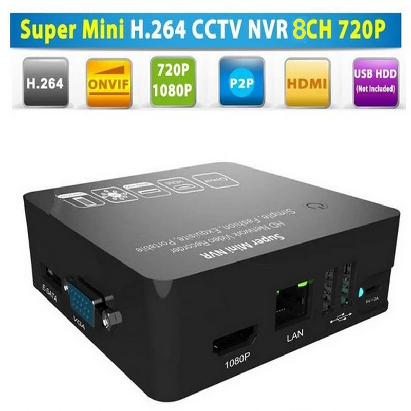 

4Ch Super Mini 1080P NVR Network Video Recorder with ONVIF & 15X Digital Zoom & Motion Detection & External Mobile HDD Supported