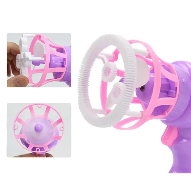 Summer Funny Magic Bubble Blower Machine Electric Automatic Bubble Maker Gun with Mini Fan Kids Outdoor Toys Wedding Supplies