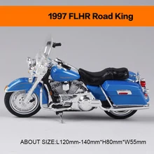 Motorcycle Models 1997 FLHR ROAD KING 1977 FXS LOW RIDER Retro moto 1:18 scale Alloy Heavy motorcycle model motorcycle model