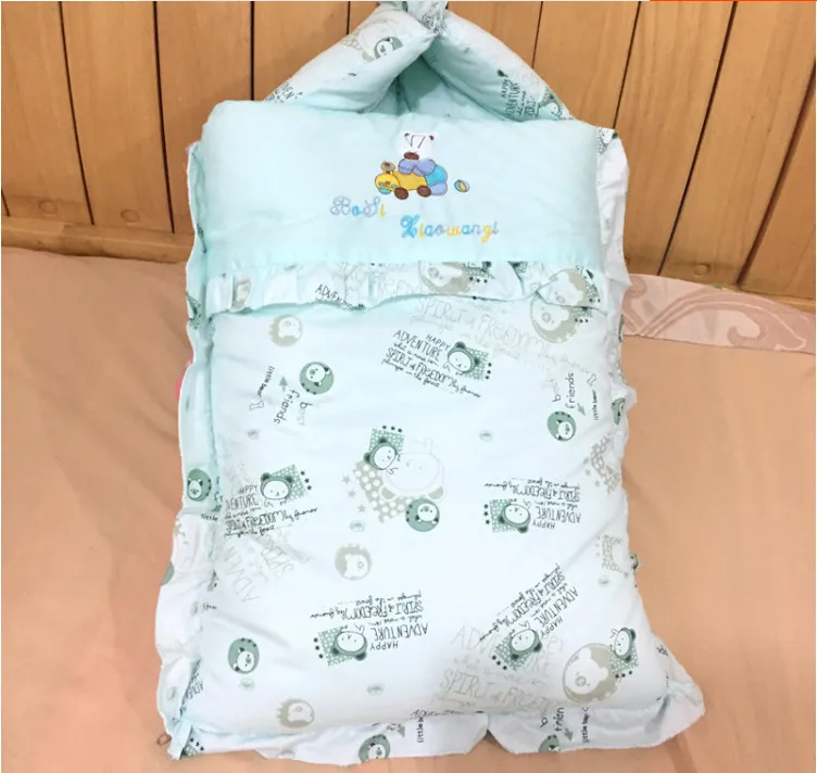 Популярно! Товары для детей Спальные мешки для зимы в виде конверта для новорожденных Спальный мешок кокон, Спальный детский мешок как одеяло и пеленка - Цвет: blue