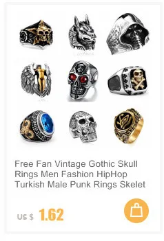 Ретро стиль, готический череп, кольца для мужчин, модные хип-хоп турецкие мужские панк кольца, скелет, стимпанк, ювелирные изделия, Bague Homme, подарки