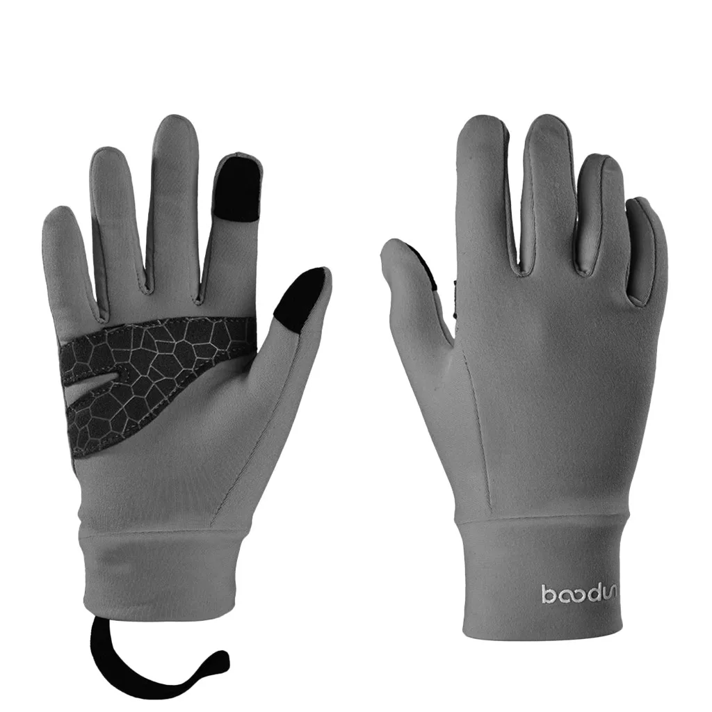 Кемпинг теплые перчатки тепловой Ультра мягкий комфорт дышащий Лыжный Сноуборд Туризм Кемпинг теплые перчатки Детские эластичные наручные - Цвет: Gray