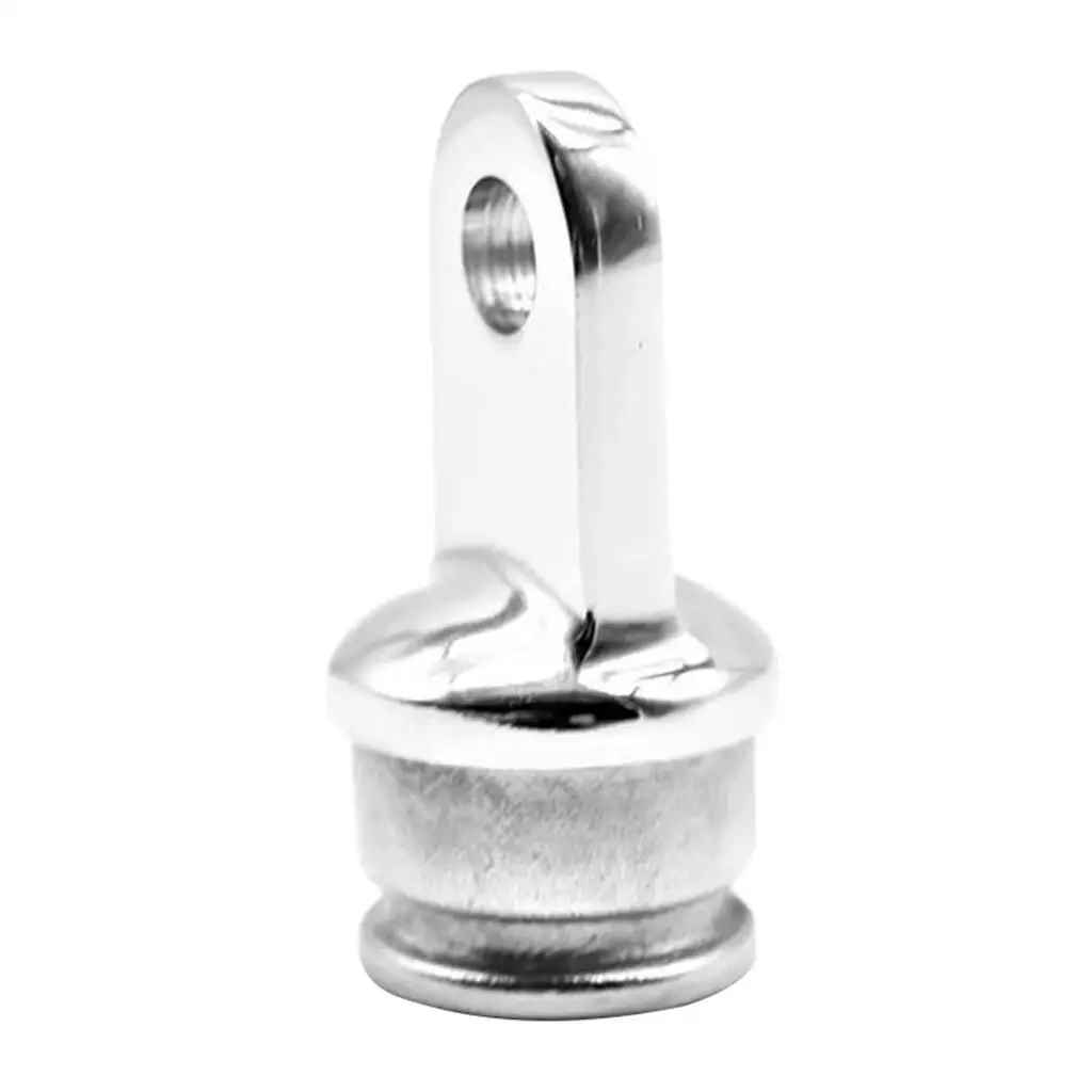 316 Stainless Steel Polished Construction Marine Boat Bimini Top Fitting Internal Tube Eye End Cap 