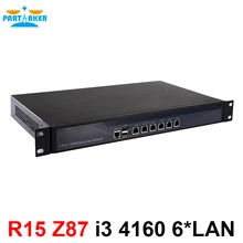 PFSense 1U сетевой маршрутизатор с 6 портами Gigabit lan Intel Core i3 4150 3,5 Ghz Mikrotik PFSense ROS Wayos 4G ram 32G SSD